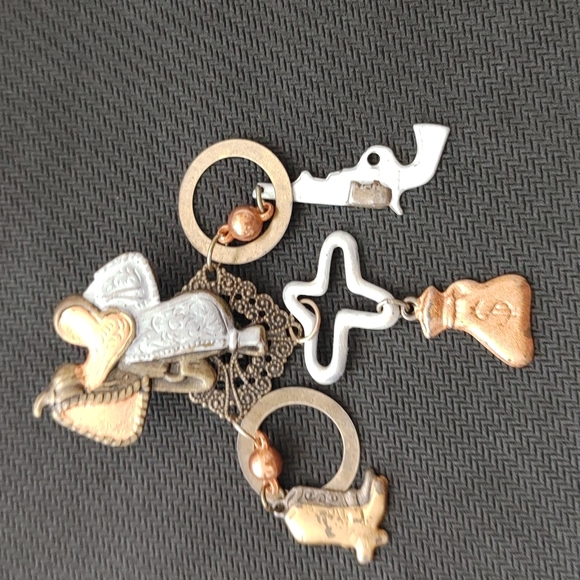 Country western Rodeo Cowboy boot skootin earrings - Picture 7 of 8